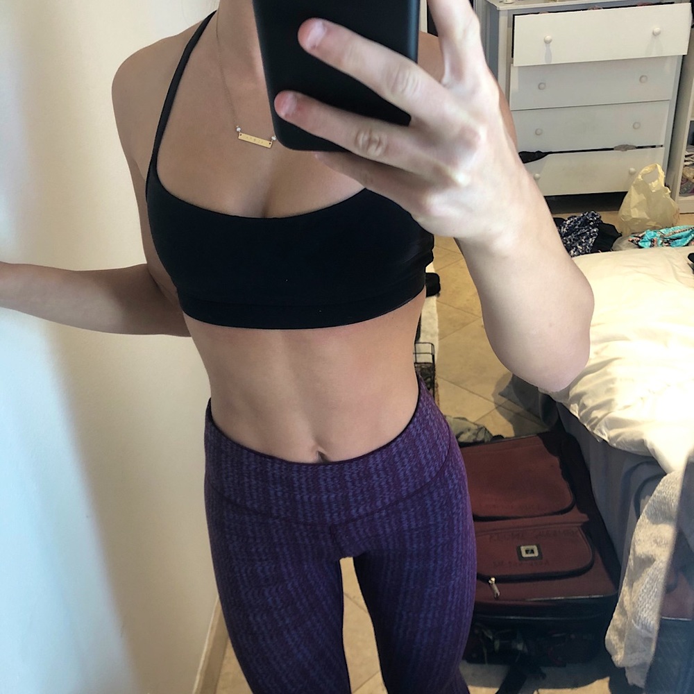Lululemon burgundy pattern leggings